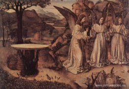 Abraham servido por tres ángeles