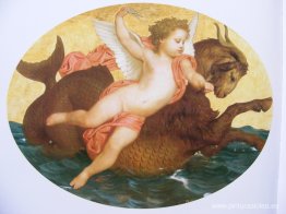 Cupido sobre un monstruo marino