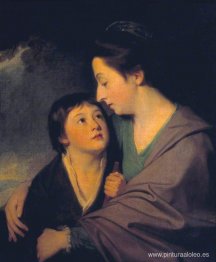 La señora Richard Cumberland y su hijo Charles