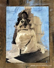 Gala como Virgen de Port Lligat