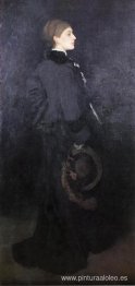 Arreglo en Marrón y Negro. Retrato de la señorita Rosa Corder