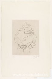 Plato de compota y guitarra