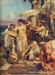 Friné en la Poseidonia de Eleusis (detalle)