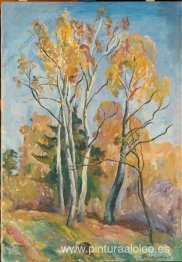 Abedules en otoño