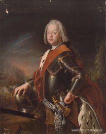 Retrato de Christian August, Príncipe de Anhalt Zerbst, padre de