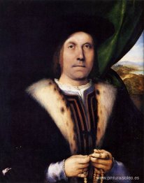 Retrato de un caballero con un rosario