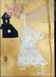 El boceto de la película "El color de la granada". "Monja"