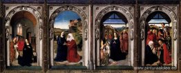 Políptico de la Virgen: La Anunciación, La Visitación, La Adorac