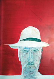 rojo con sombrero