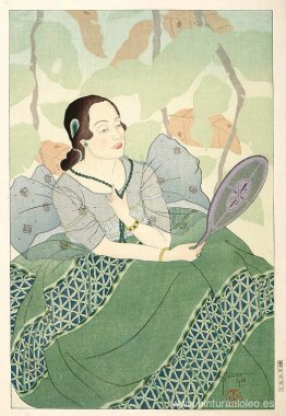 Retrato de una mujer chamorro - Verde