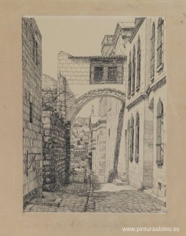 Una parte del antiguo arco llamado Ecce Homo
