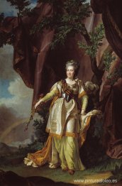 Retrato de la gran emperatriz rusa Catalina II