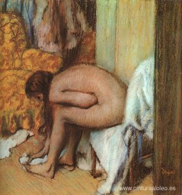 Después del Baño (Mujer Secándose los Pies)