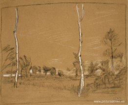 Paisaje con abedules