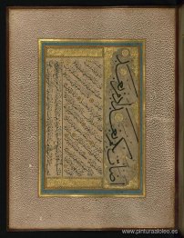 Página de caligrafía otomana