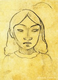 Cabeza de mujer tahitiana