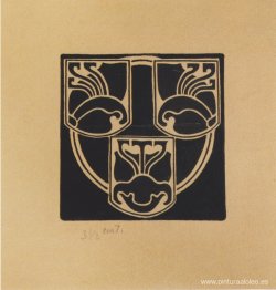 Borrador del emblema de la Asociación de Artistas Austriacos Sec