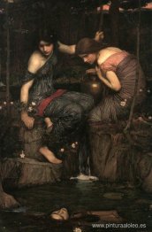 Ninfas encontrando la cabeza de Orfeo