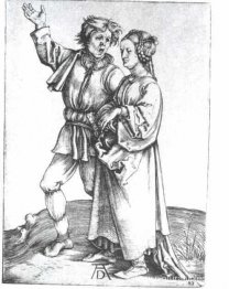 El joven campesino y su esposa.