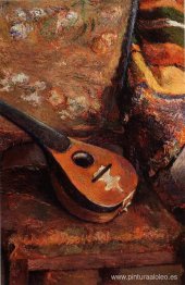 mandolina en una silla