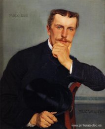 Retrato del hermano del artista con sombrero.