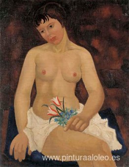 Desnudo con Tulipanes