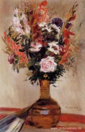 rosas en un florero