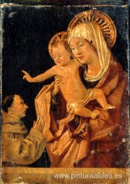 La Virgen y el Niño con un donante franciscano orando