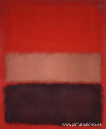 No. 46 (Negro, Ocre, Rojo sobre Rojo)