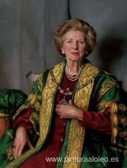 Retrato de Margarita la Lady Thatcher