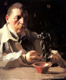 Autorretrato con fauno y ninfa