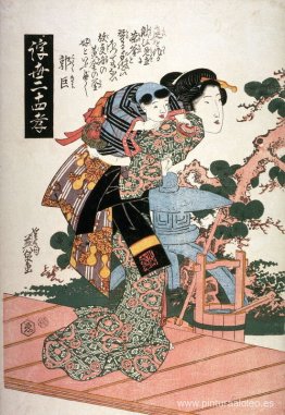 Guojo (Kakukyo) de la serie Veinticuatro ejemplos de devoción fi