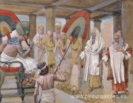 La vara de Aarón devora las otras varas