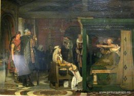 Visita de Fredegunda Praetextatus en su lecho de muerte