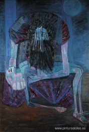 Mujer con hijo muerto