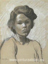 Retrato de Colette, la hija del artista.
