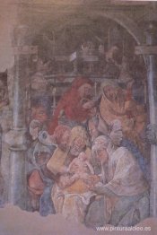 Fresco en el Karmeliterkloster, Frankfurt am Main