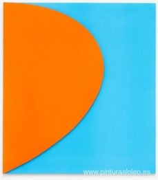 Relieve Naranja con Azul