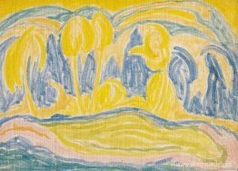 Paisaje amarillo-azul