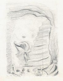 Boceto para la ópera de Rachmaninov "El caballero codicioso"
