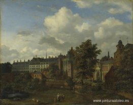 Vista del antiguo castillo de los duques de Borgoña en Bruselas