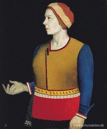 Retrato de la esposa del artista N.A. Malevich