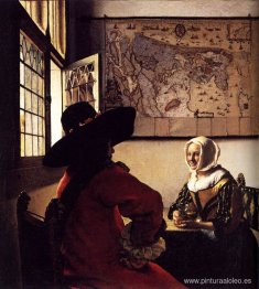 Oficial y niña riendo