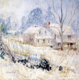 Casa de campo en invierno
