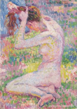 Desnudo sentado