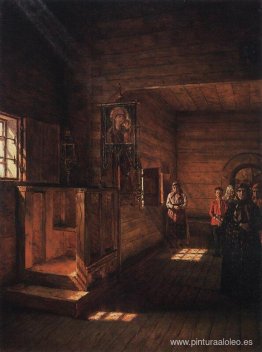 Interior de la Iglesia de San Juan Evangelista en Ishna, cerca d