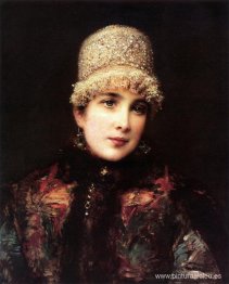 Belleza rusa en Kokoshnik