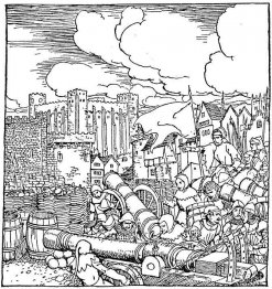 Las tropas del rey sitiaron el castillo de Lanzarote.