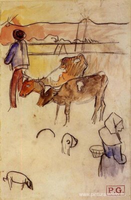 Bretones y vacas