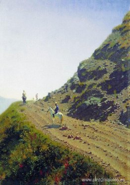 Camino nómada en las montañas de Ala Tau